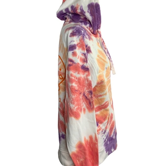 Ivory Ella Hoodie organic cotton tie-dye drawstring Pockets women’s size XS - Picture 6 of 12